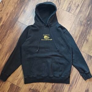 NYC Yellow Rat Bastard John Galt Hoodie Brandy Melville Y2k Grunge Embroidered